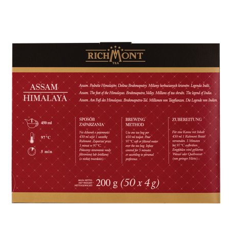 Herbata czarna RICHMONT Assam Himalaya 50 saszetek