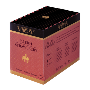 Herbata czerwona RICHMONT Pu-Erh Strawberry  50 saszetek