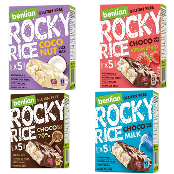 Zestaw czekoladowych batonów ryżowych