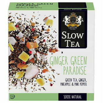 Herbata owocowa Slow Tea Ginger Paradise zielona 25 szt.