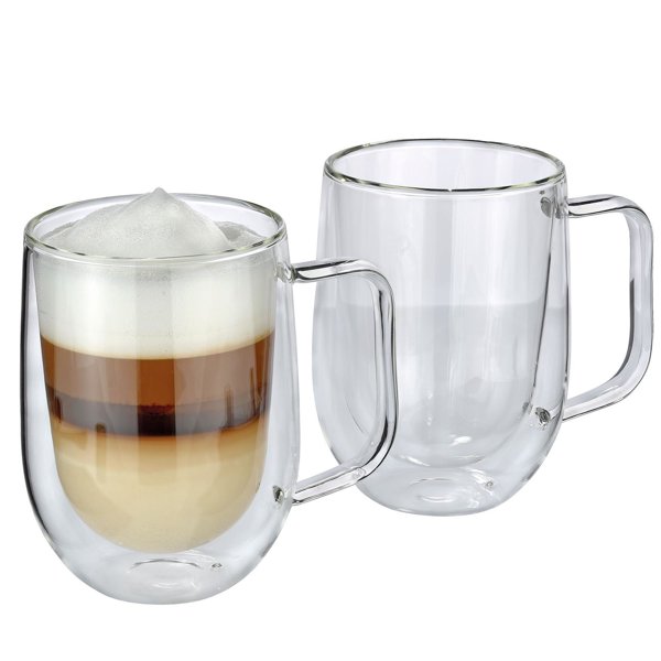 2 szklanki Veneto do latte macchiato - podwójne ścianki - 0,3l